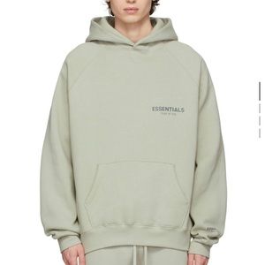 Fear of God Essentials Pull Over Concrete Hoodie (XXL)